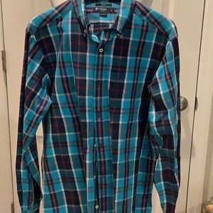 Men’s Cremieux cotton long sleeve button down shirt. NWOT